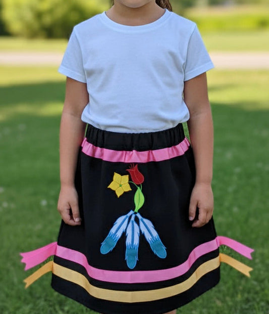 OLDTRIBES™ Infants Flower Ribbon Skirt
