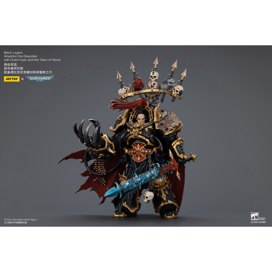JOYTOY - Black Legion Abaddon the Despoiler with Drach'nyen and the Talon of Horus