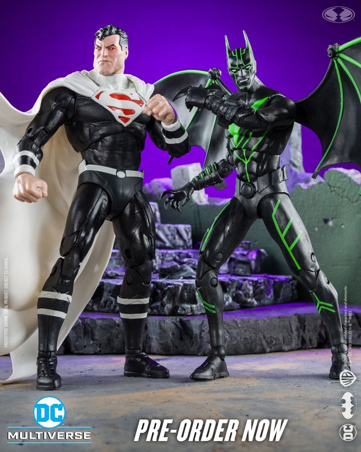 Batman Beyond (Comic) DC Multiverse Batman vs. Justice Lord Superman Action Figure Two-Pack