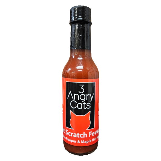 3 Angry Cats Cat Scratch Fever Carolina Reaper & Maple Hot Sauce