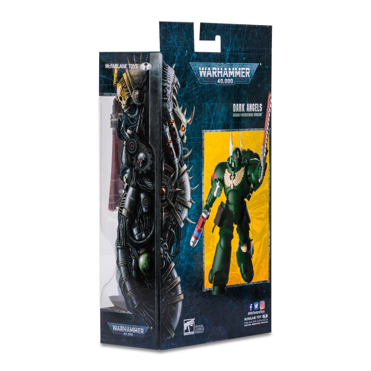 Warhammer 40,000 Wave 5 Dark Angels Assault Intercessor Sergeant 7-Inch Scale Action Figure