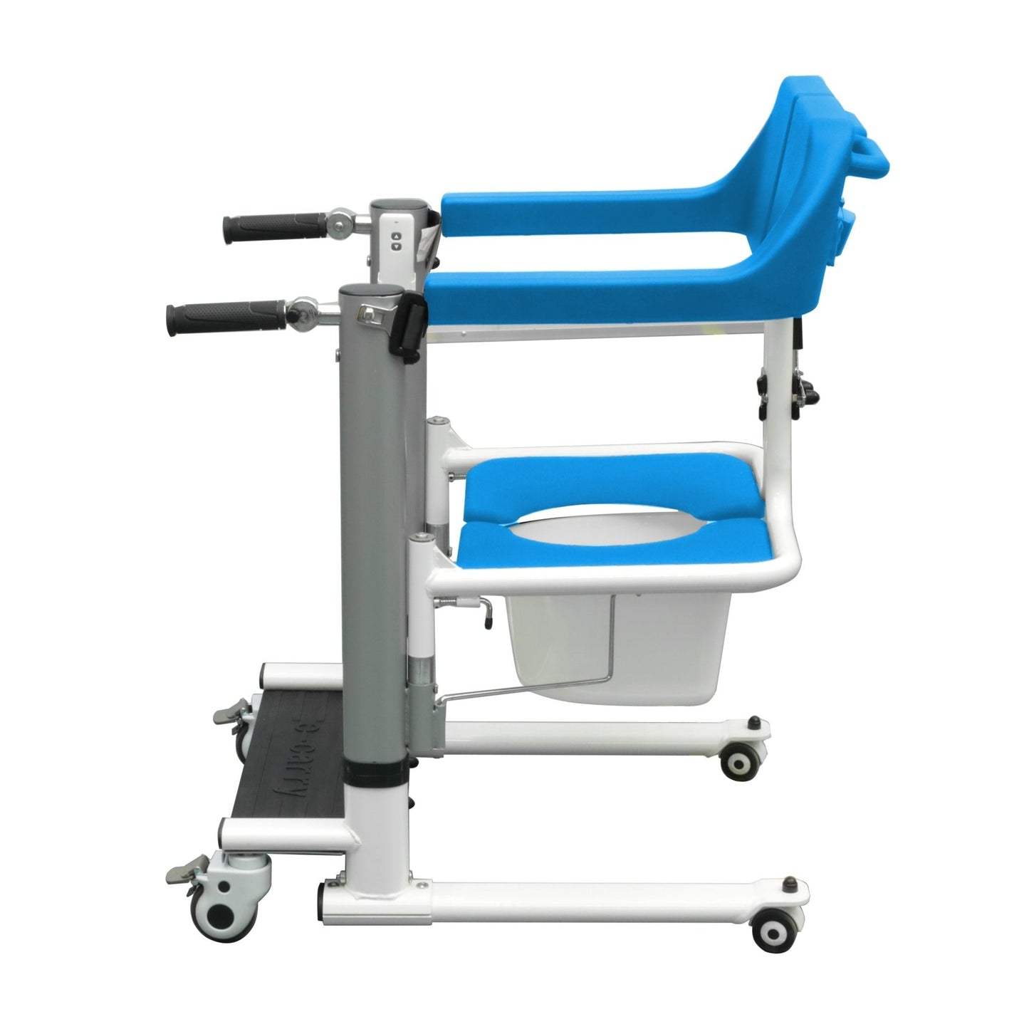 4-IN-1 Multifunctional Electric Lift Transfer, Shower, & Commode Chair for Safe Patient Care in Canada