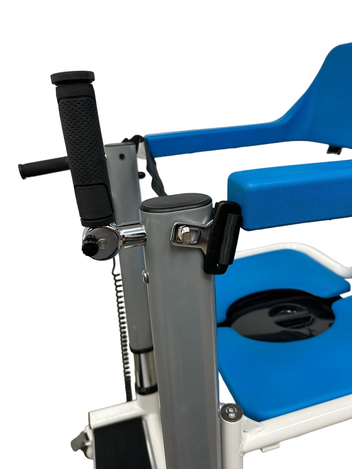 4-IN-1 Multifunctional Electric Lift Transfer, Shower, & Commode Chair for Safe Patient Care in Canada