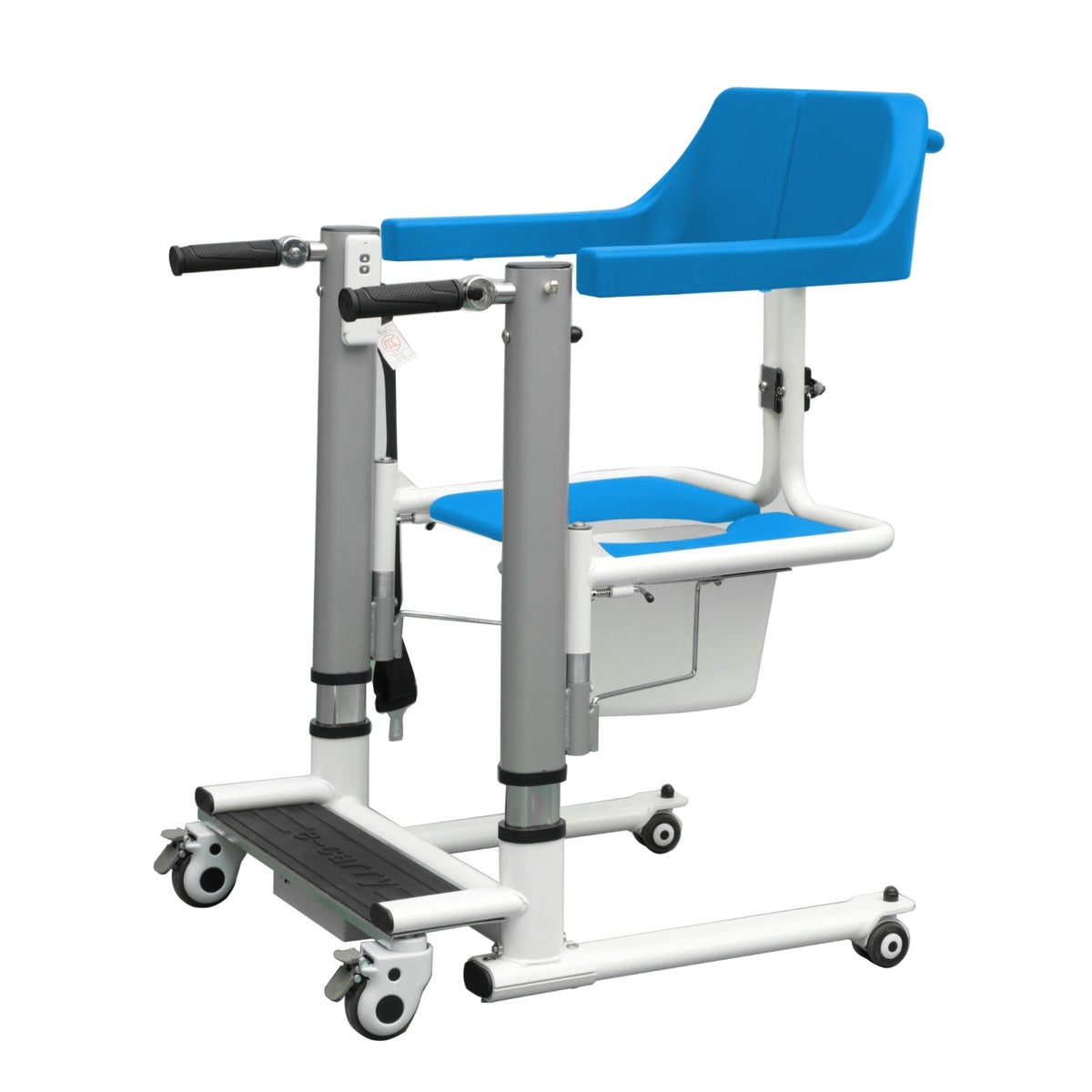 4-IN-1 Multifunctional Electric Lift Transfer, Shower, & Commode Chair for Safe Patient Care in Canada