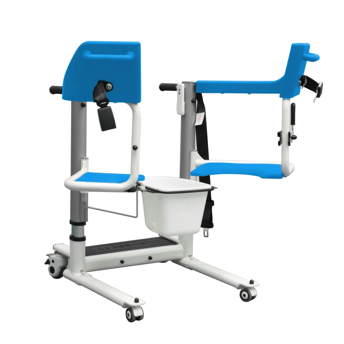 4-IN-1 Multifunctional Electric Lift Transfer, Shower, & Commode Chair for Safe Patient Care in Canada