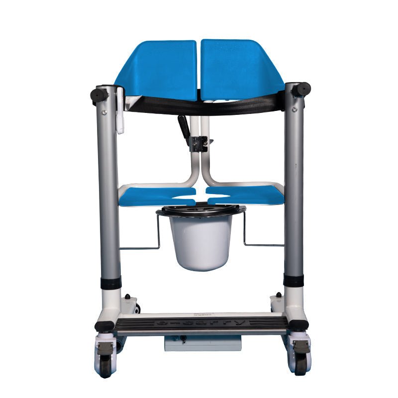 4-IN-1 Multifunctional Electric Lift Transfer, Shower, & Commode Chair for Safe Patient Care in Canada