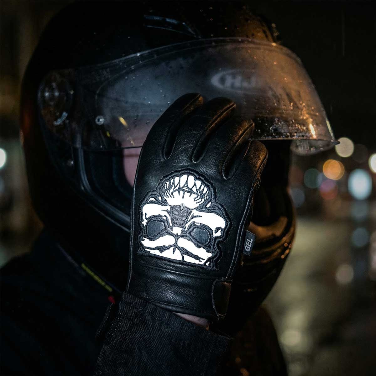 BOL/Open Road Men's Reflective Skull Gloves