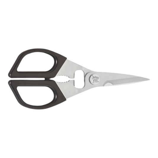 MIYABI 22cm Kitchen Shears – Made in Japan, Black Handle