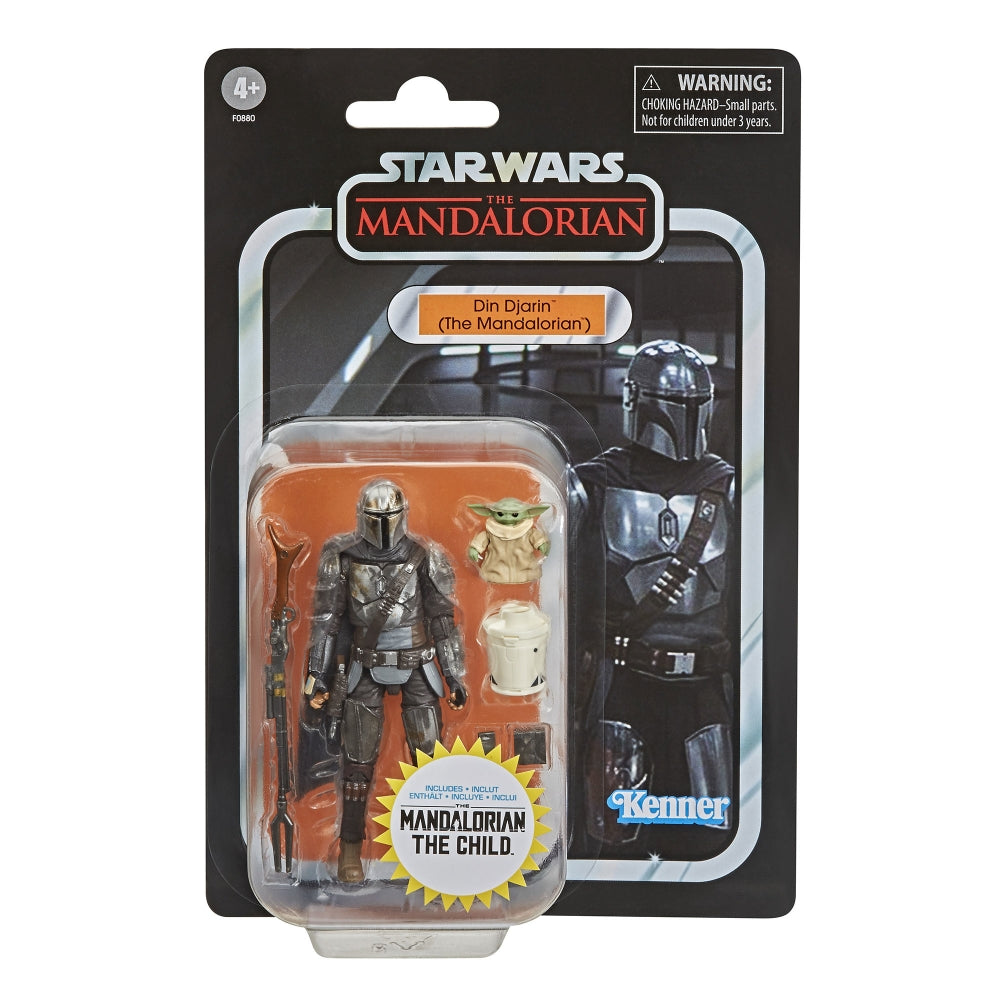 Star Wars The Vintage Collection Din Djarin ( The Mandalorian ) and The Child Mando and baby Yoda