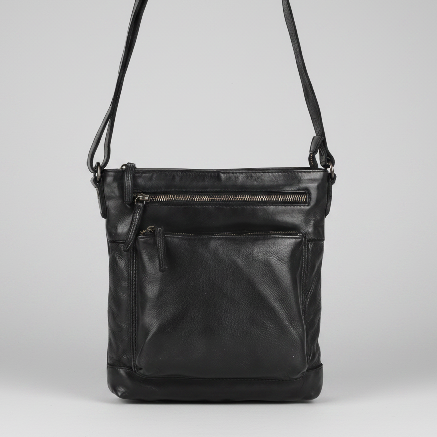 MET Leather Crossbody Bag