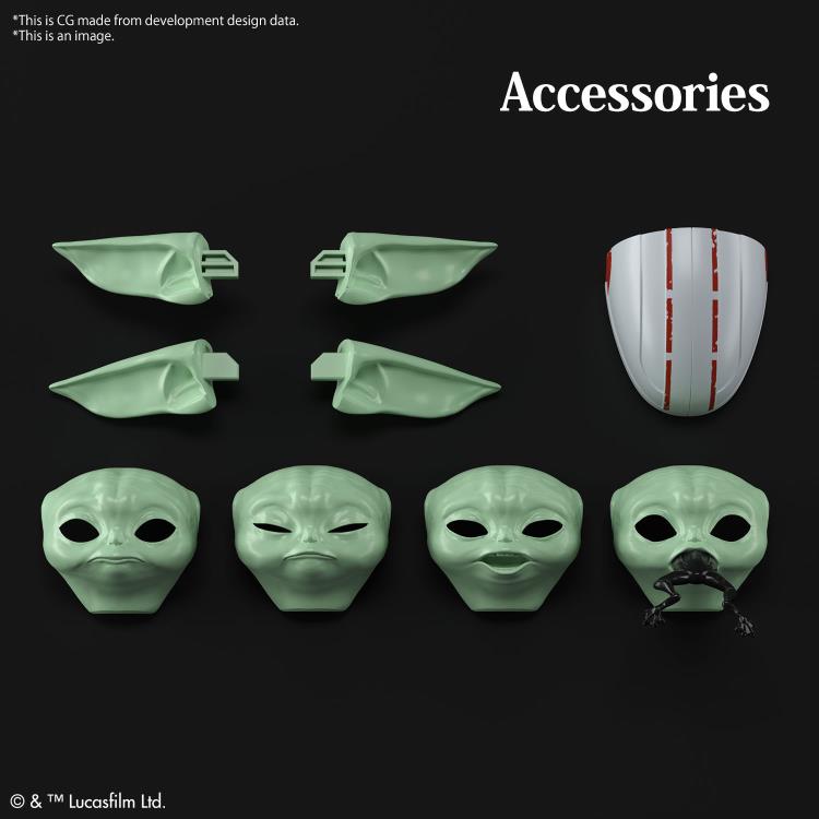 The Mandalorian Grogu 1/4 AND 1/12 Scale Model Kit Set
