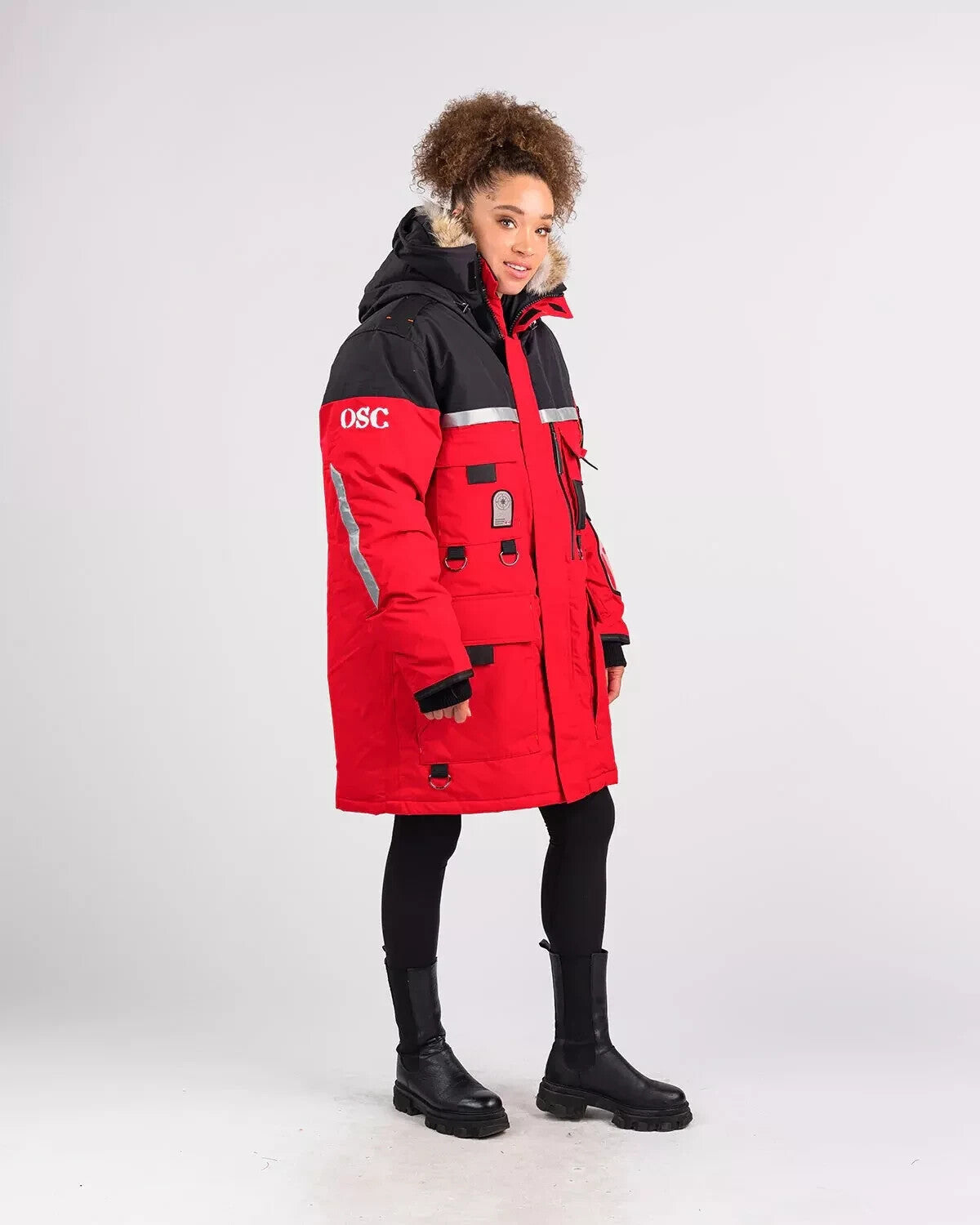 Outdoor Survival Canada OSC Mission Parka Unisex -60°C Down Parka, Blue or RED Medium - ON DISPLAY
