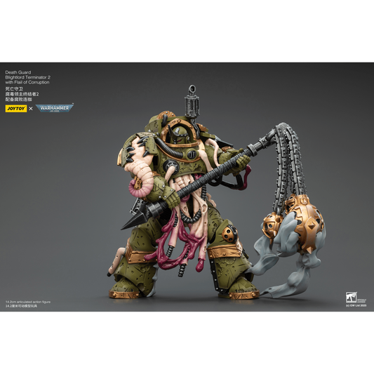 JOYTOY - Death Guard Blightlord Terminator 2 with Flail of Corruption