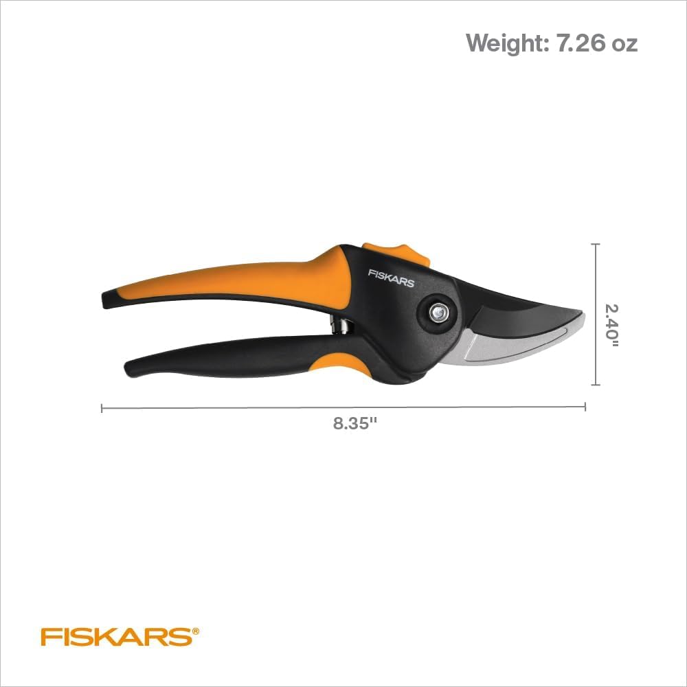 Fiskars Bypass Pruning Shears, Branch Cutter with 5/8" Cut Capacity, Garden Shears with Sharp Steel Blade, Rust Resistant, Ergonomic Pruners with Comfort Handle and Safety Lock, Gardening Hand Tools 🍁 All In One Marketplace Canada