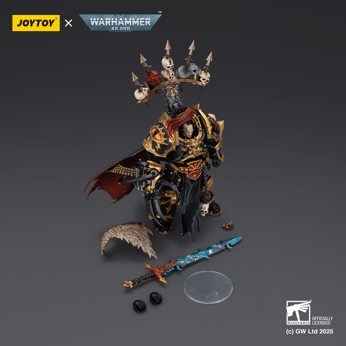 JOYTOY - Black Legion Abaddon the Despoiler with Drach'nyen and the Talon of Horus