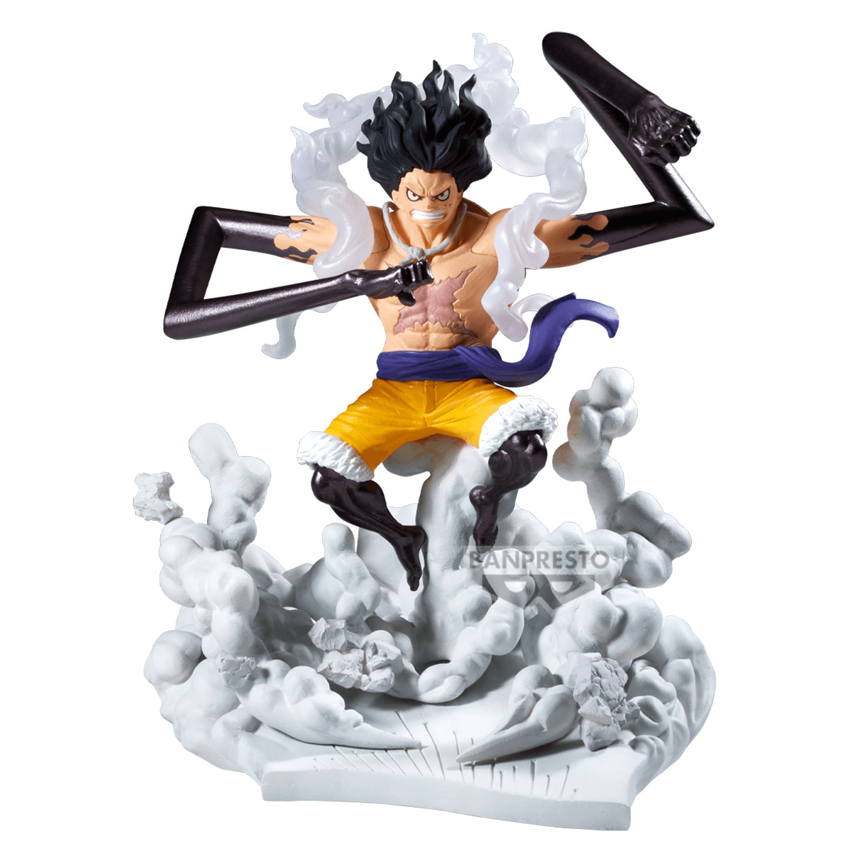One Piece Monkey D Luffy Gear 4 Senkozekkei Figure