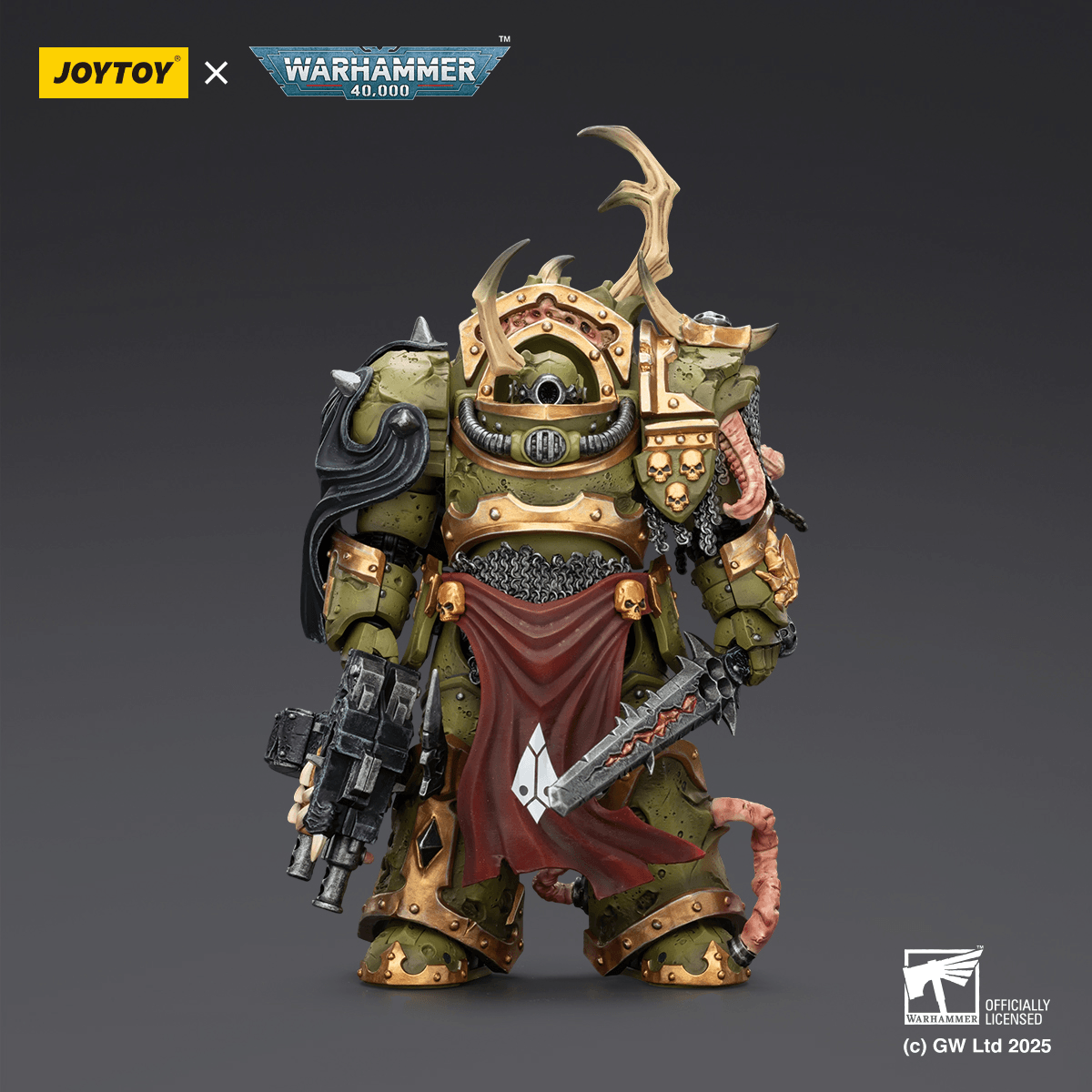 JOYTOY - Death Guard Blightlord Terminator 3 with Combi-bolter and Bubotic Blade