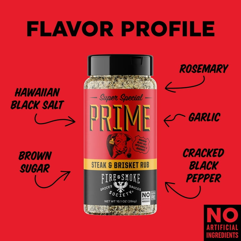 Fire & Smoke Society Super Special Prime Rub, 10.1oz