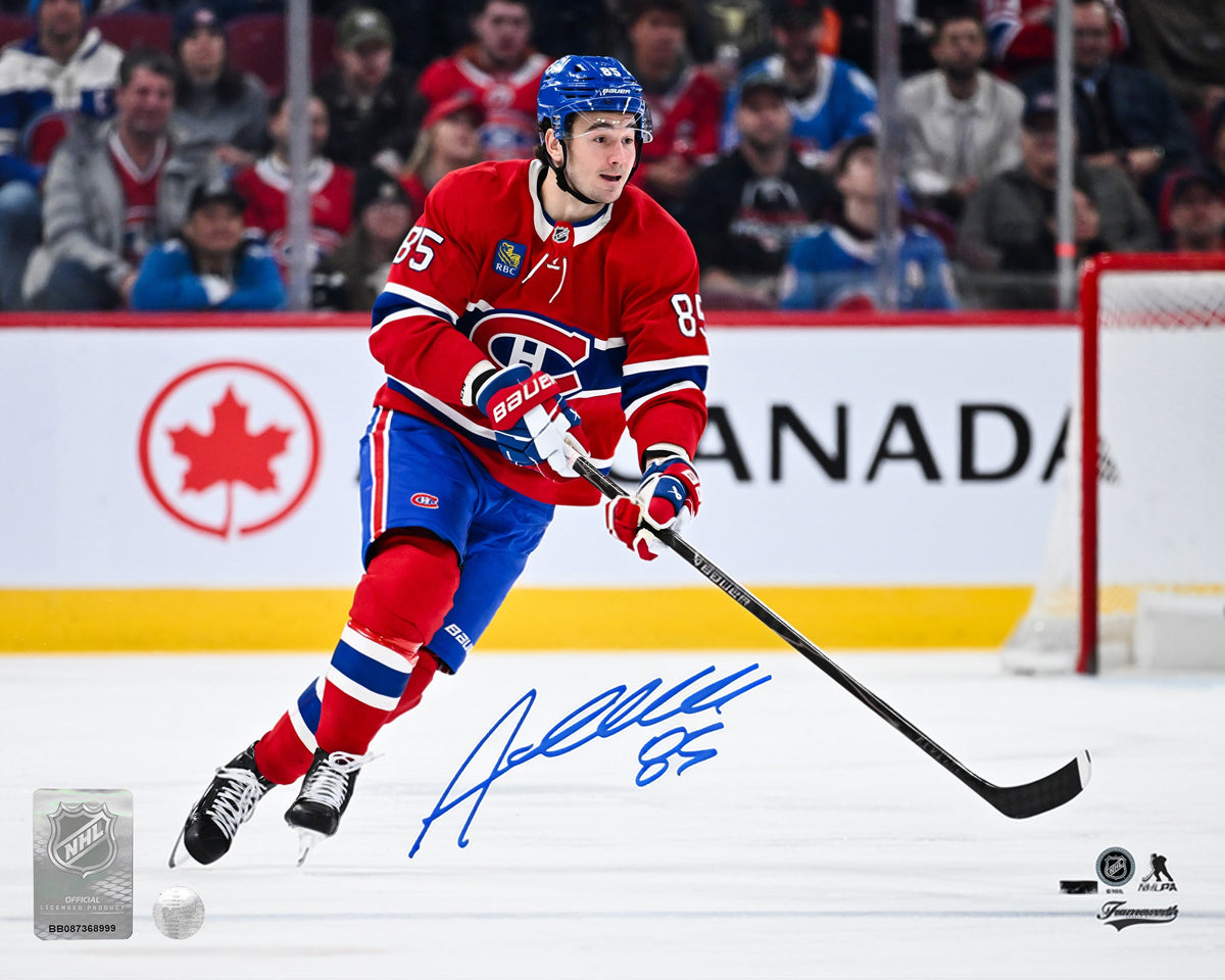 Alexandre Texier Signed 8x10 Photo Montreal Canadiens Action