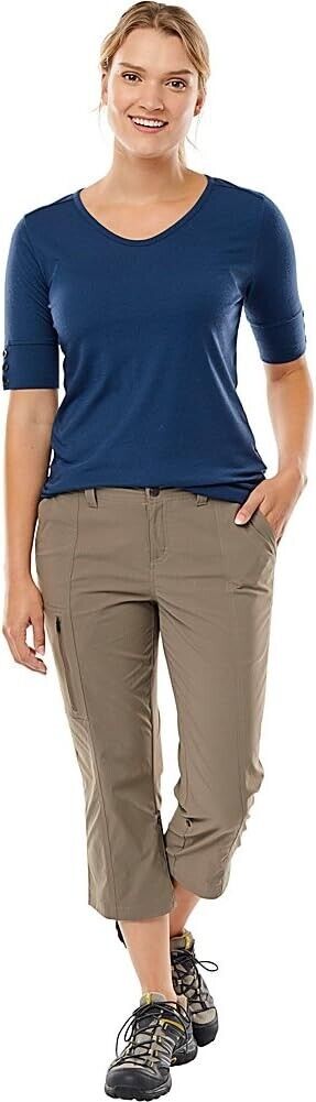 Royal Robbins Women's Embossed Discovery Capri, Size 6