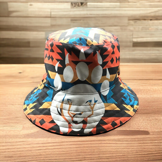 Red Bear Paw Trail Native Style Bucket Hat