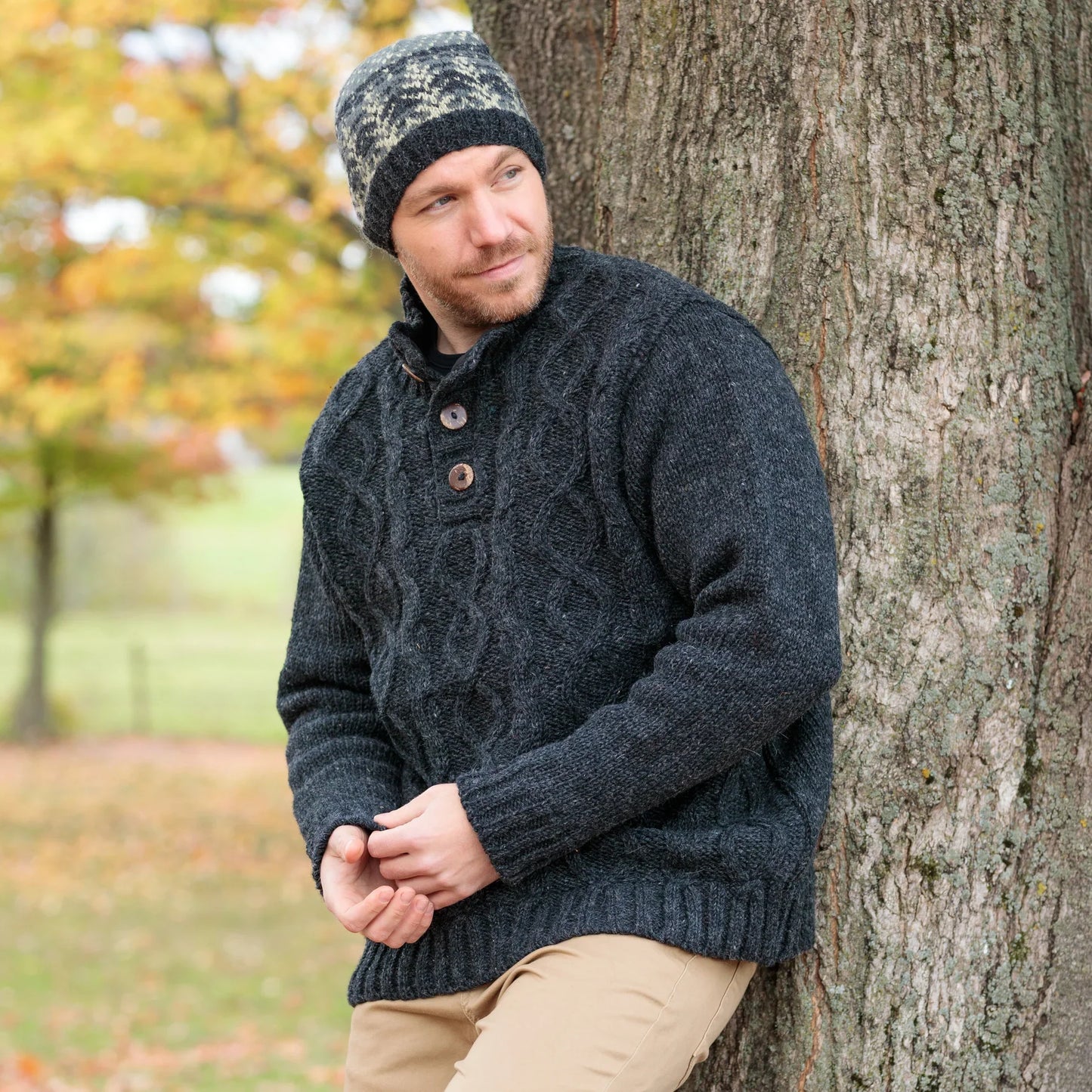 Lost Horizons Men's Connery Wool Sweaters Size Medium - Handmade in Nepal!