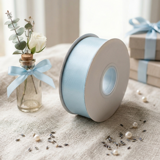 30 Meter Double Face Light Blue #305 Ribbon Roll