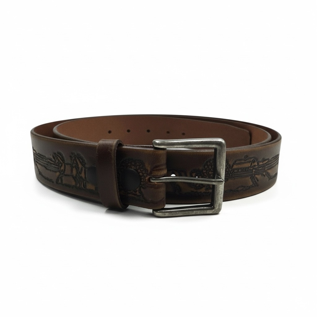 Ruthless Rustlers Wild Horses | Embossed Brown