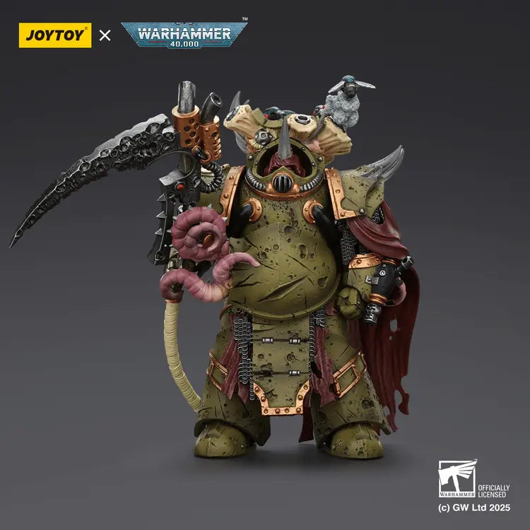 JOYTOY - Death Guard Deathshroud Terminator 2 with Manreaper and Plaguespurter Gauntlet