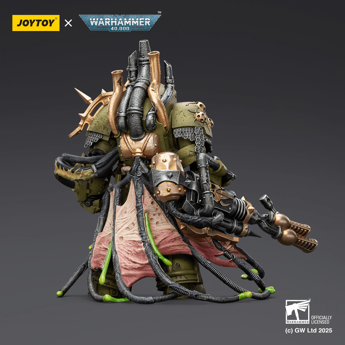 JOYTOY - Death Guard Lord of Virulence with Power Fist and Twin Plague Spewer