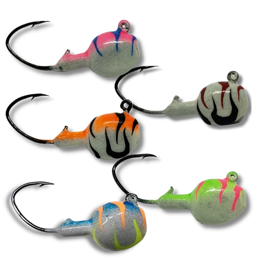 🍁Big Sky Deluxe Walleye Jigs 1/4oz 4pk