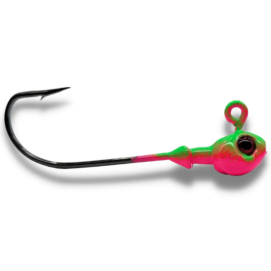 🍁Big Sky Poison Head 1/4oz long shank Jigs 2pk
