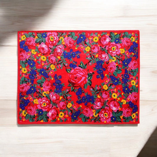 Red Kookum Fleece Blanket