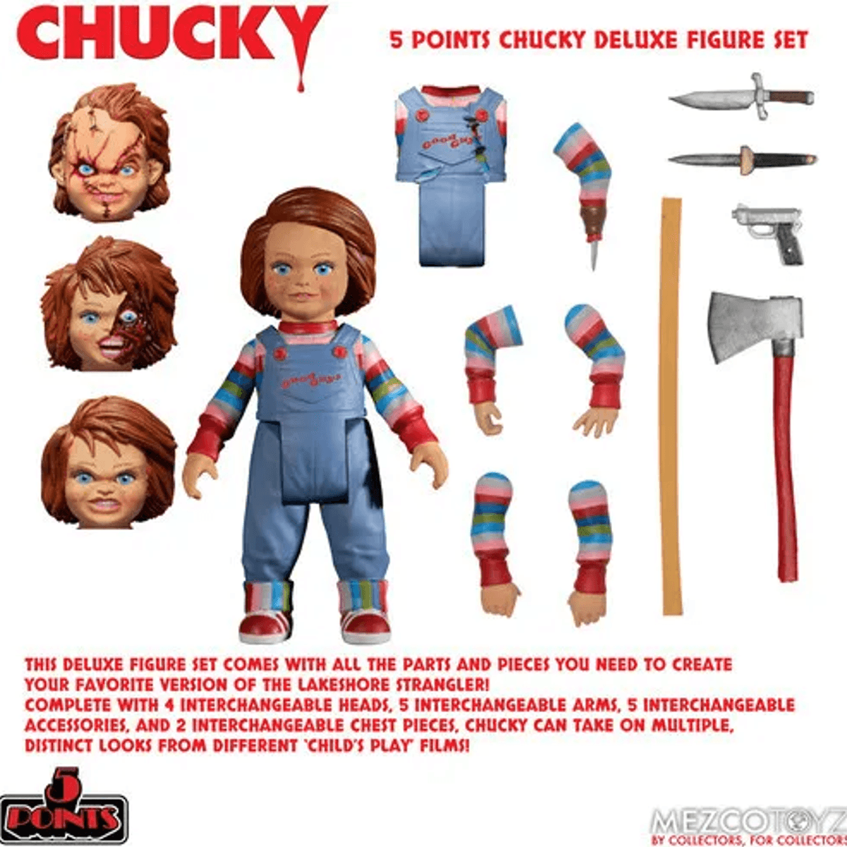 5 Points Chucky Deluxe Figure Set