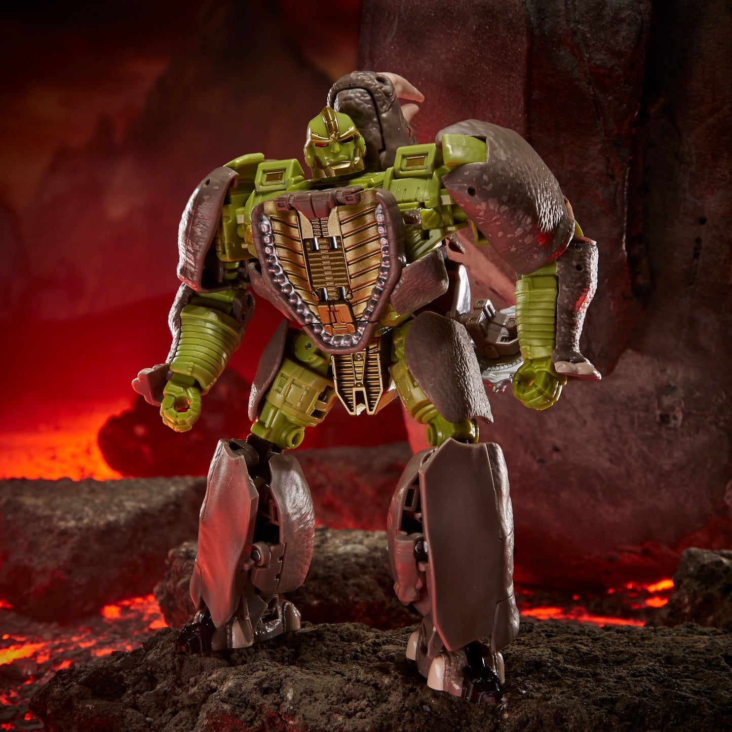 Transformers Toys Generations War for Cybertron: Kingdom Voyager WFC-K27 Rhinox Action Figure