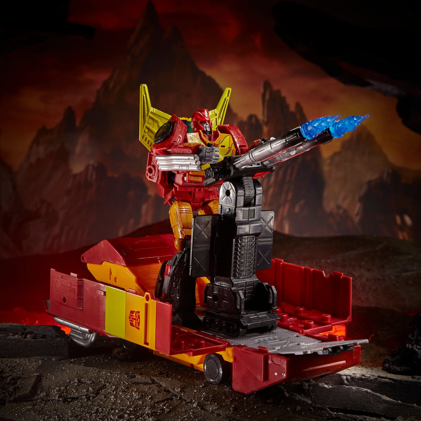 Transformers Toys Generations War for Cybertron: Kingdom Commander WFC-K29 Rodimus Prime with Trailer Action Figure,