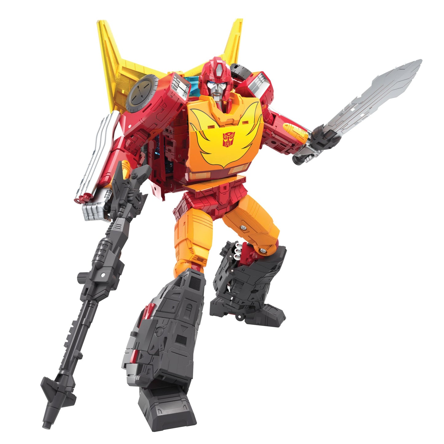 Transformers Toys Generations War for Cybertron: Kingdom Commander WFC-K29 Rodimus Prime with Trailer Action Figure,