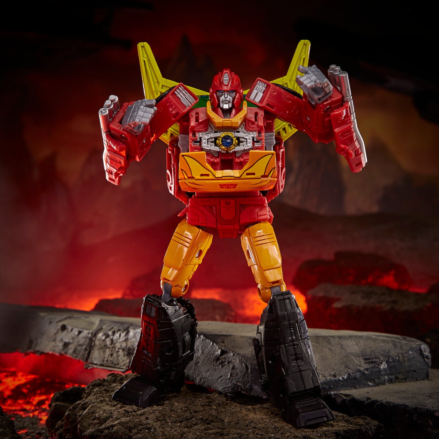 Transformers Toys Generations War for Cybertron: Kingdom Commander WFC-K29 Rodimus Prime with Trailer Action Figure,