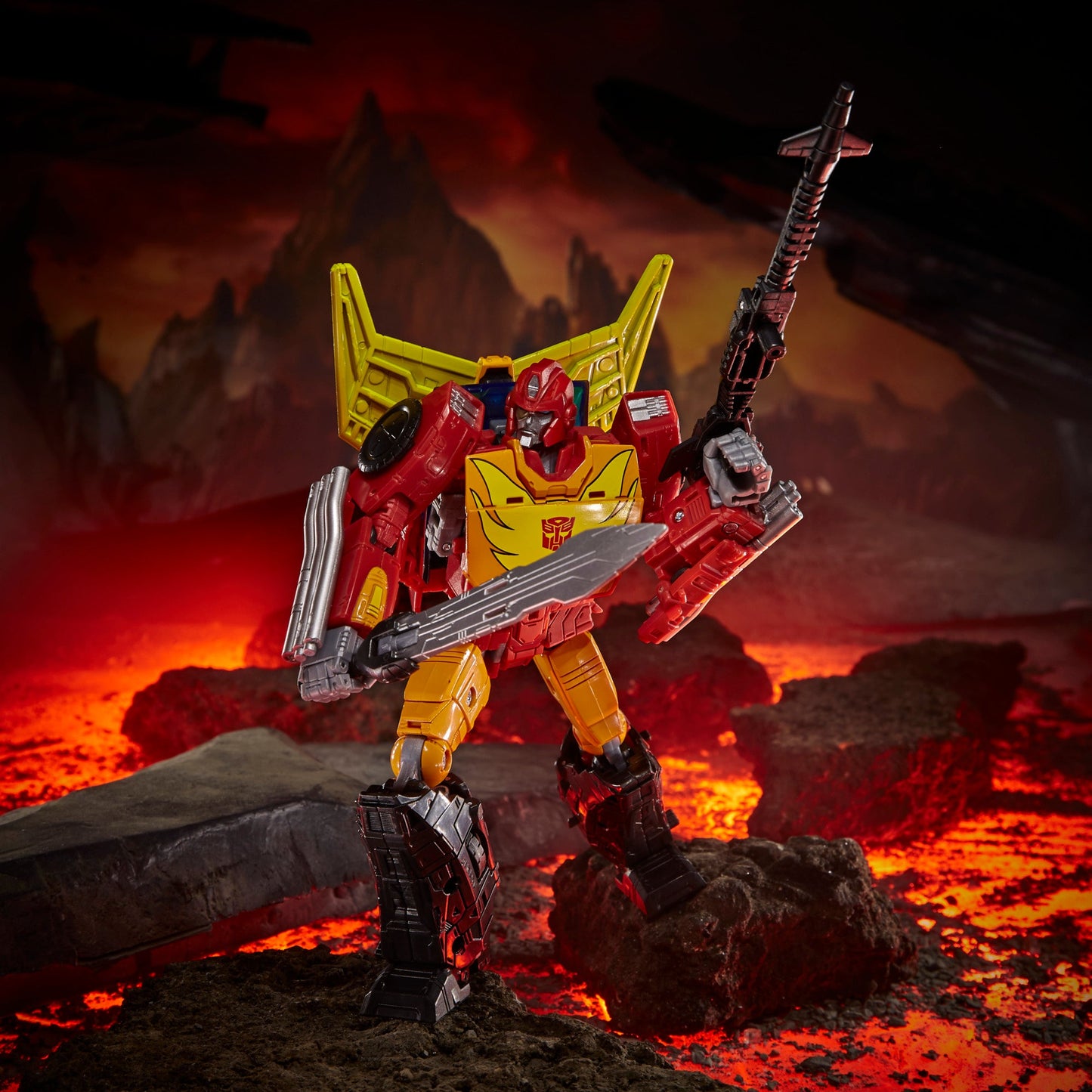 Transformers Toys Generations War for Cybertron: Kingdom Commander WFC-K29 Rodimus Prime with Trailer Action Figure,
