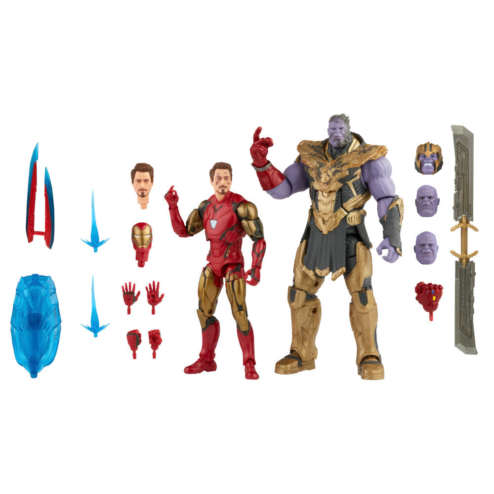 Marvel Legends Series 6-inch Iron Man Mark 85 vs. Thanos Infinity Saga