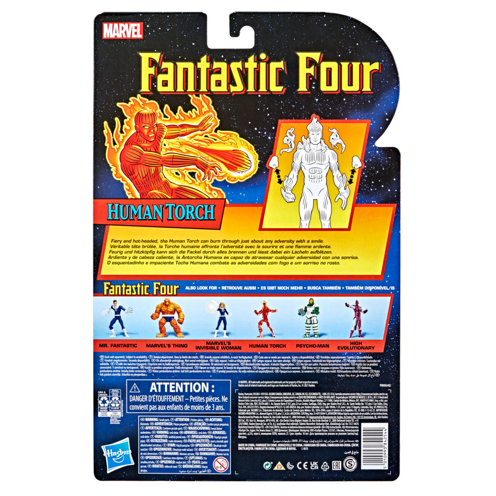 Hasbro Marvel Legends Series Retro Fantastic Four The Human Torch