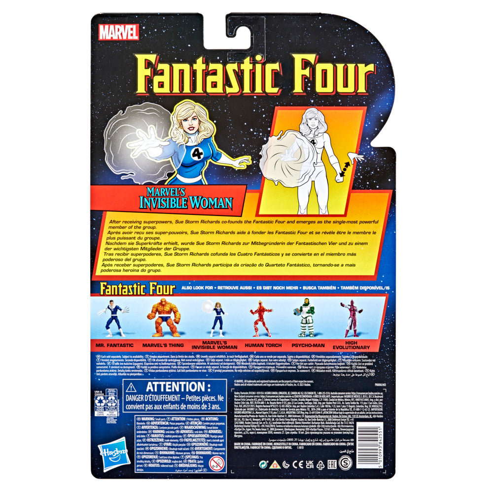 Hasbro Marvel Legends Series Retro Fantastic Four Marvel's Invisible Woman