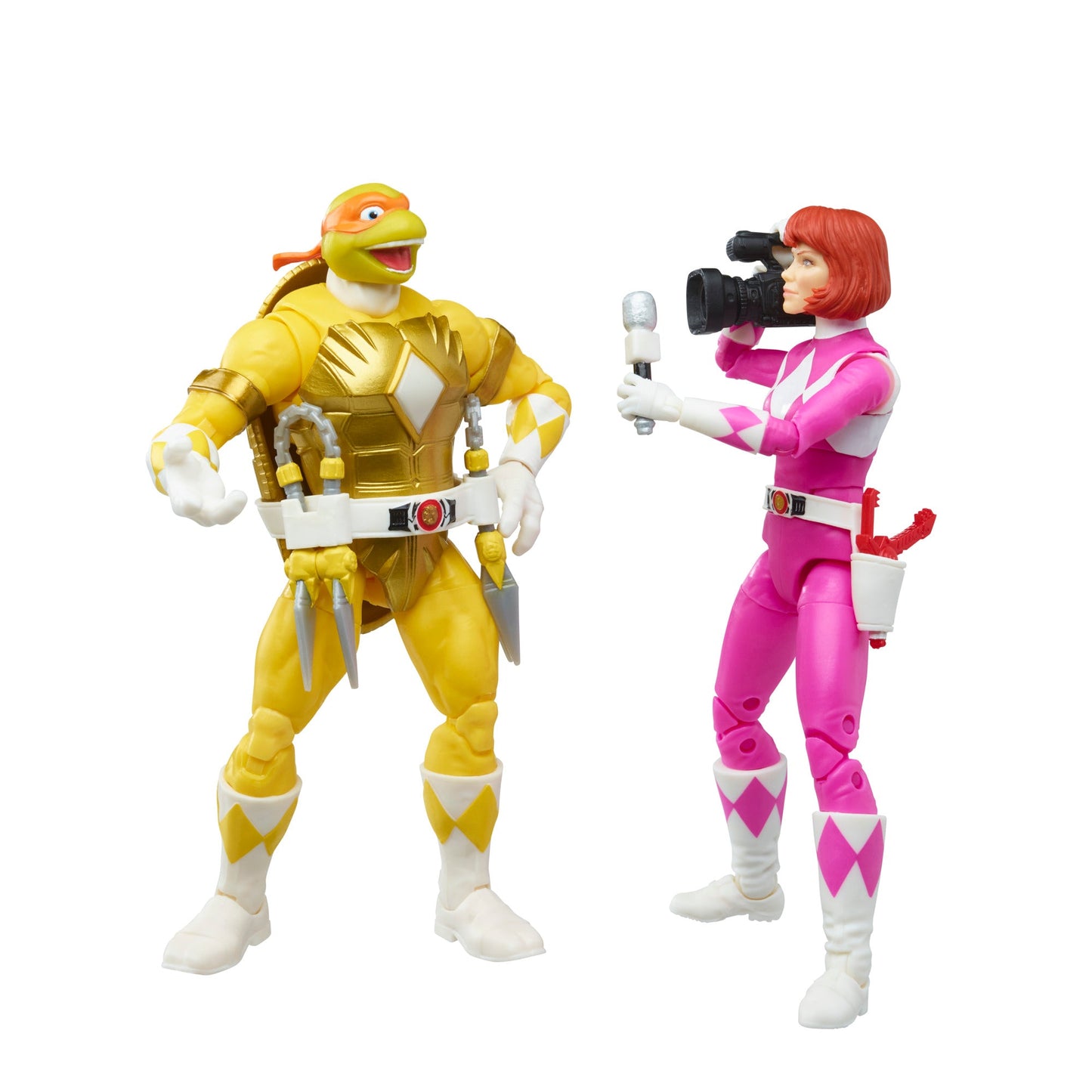Power Rangers X Teenage Mutant Ninja Turtles Lightning Collection Morphed Michelangelo and Morphed April O’Neil