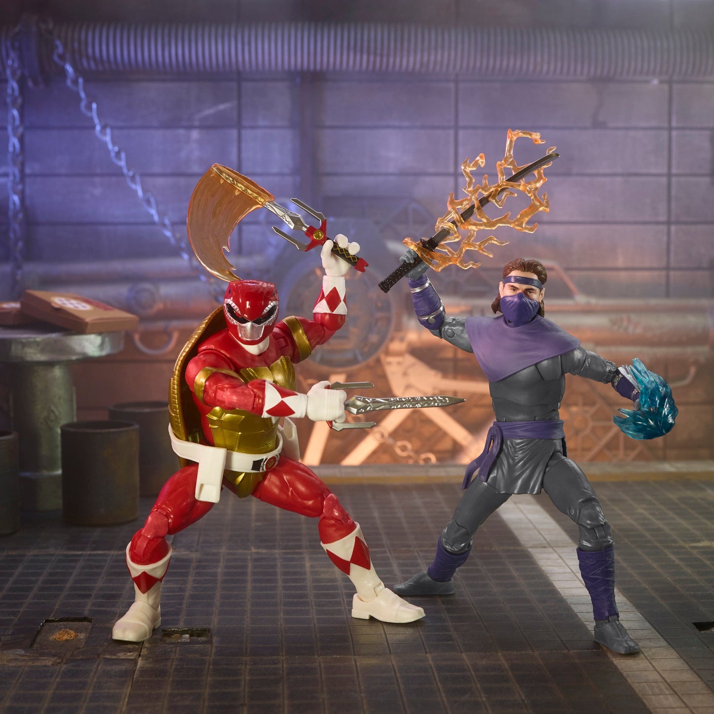 Power Rangers X Teenage Mutant Ninja Turtles Lightning Collection Morphed Raphael and Foot Soldier Tommy