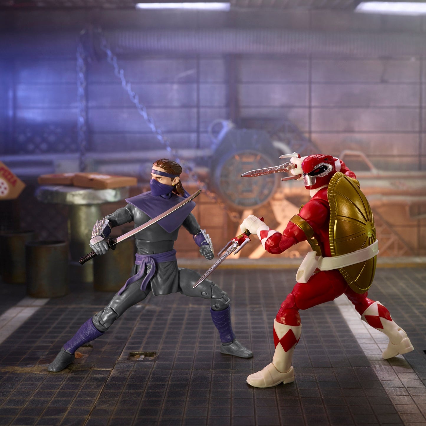 Power Rangers X Teenage Mutant Ninja Turtles Lightning Collection Morphed Raphael and Foot Soldier Tommy