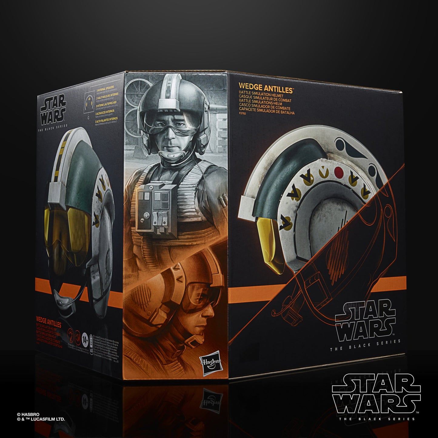 Star Wars The Black Series Wedge Antilles Battle Simulation Helmet Premium Electronic Collectible Roleplay Helmet