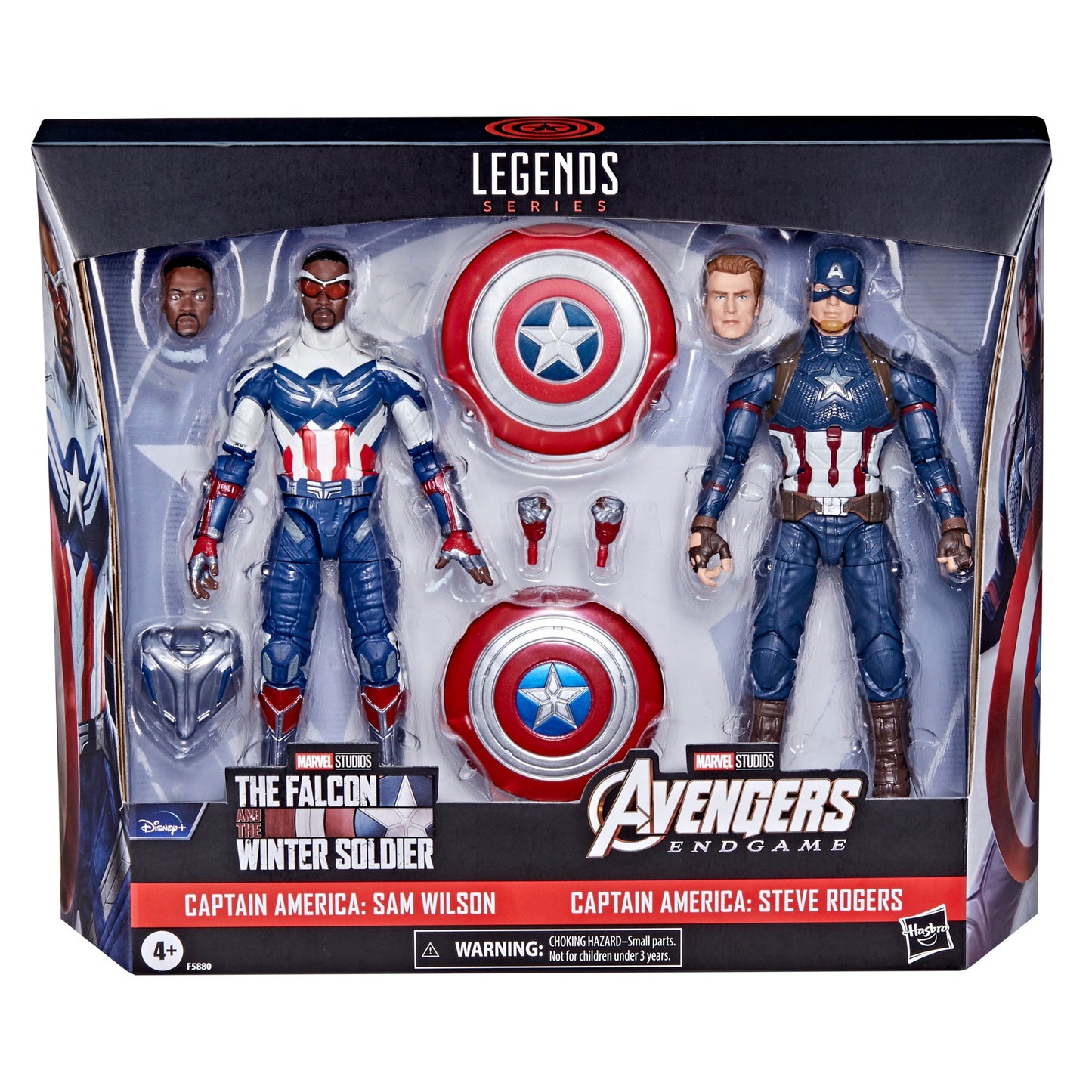 Marvel Legends Series Captain America 2-Pack Steve Rogers Sam Wilson MCU