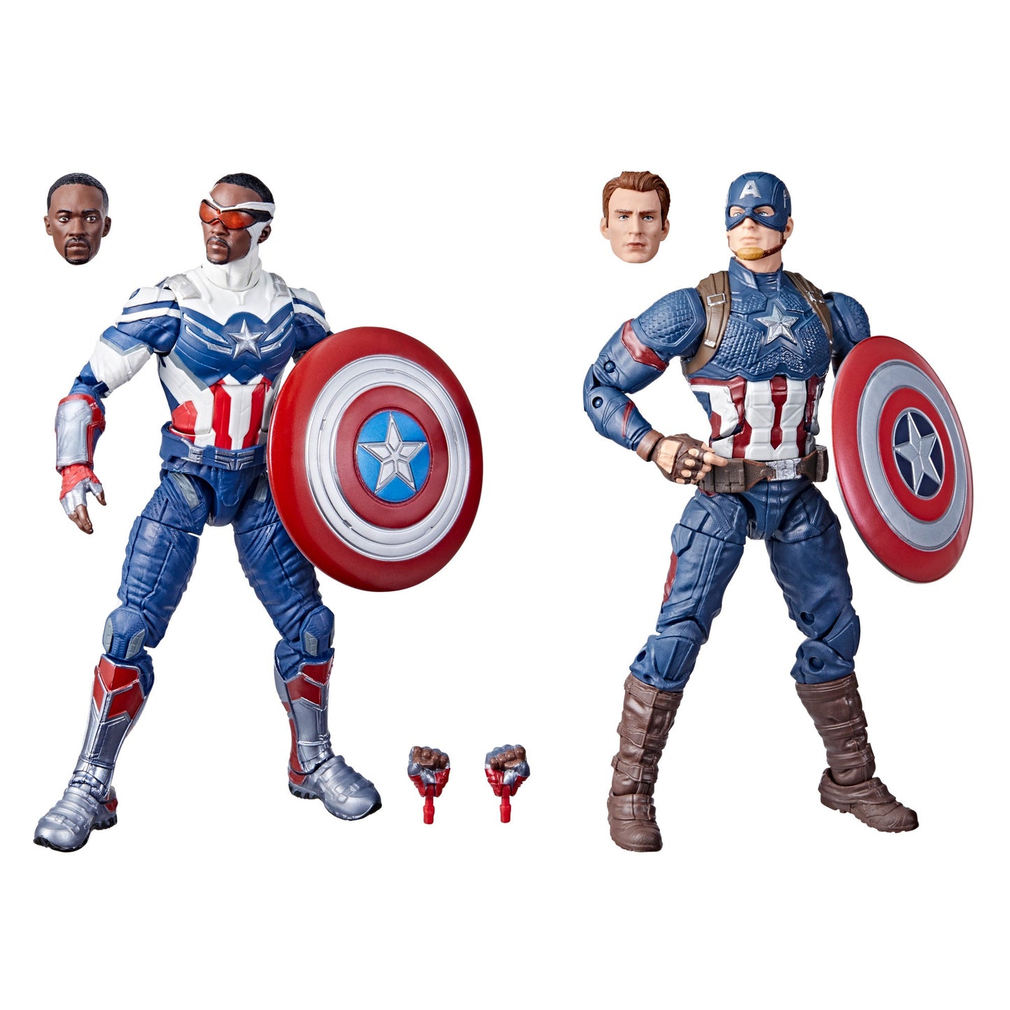 Marvel Legends Series Captain America 2-Pack Steve Rogers Sam Wilson MCU