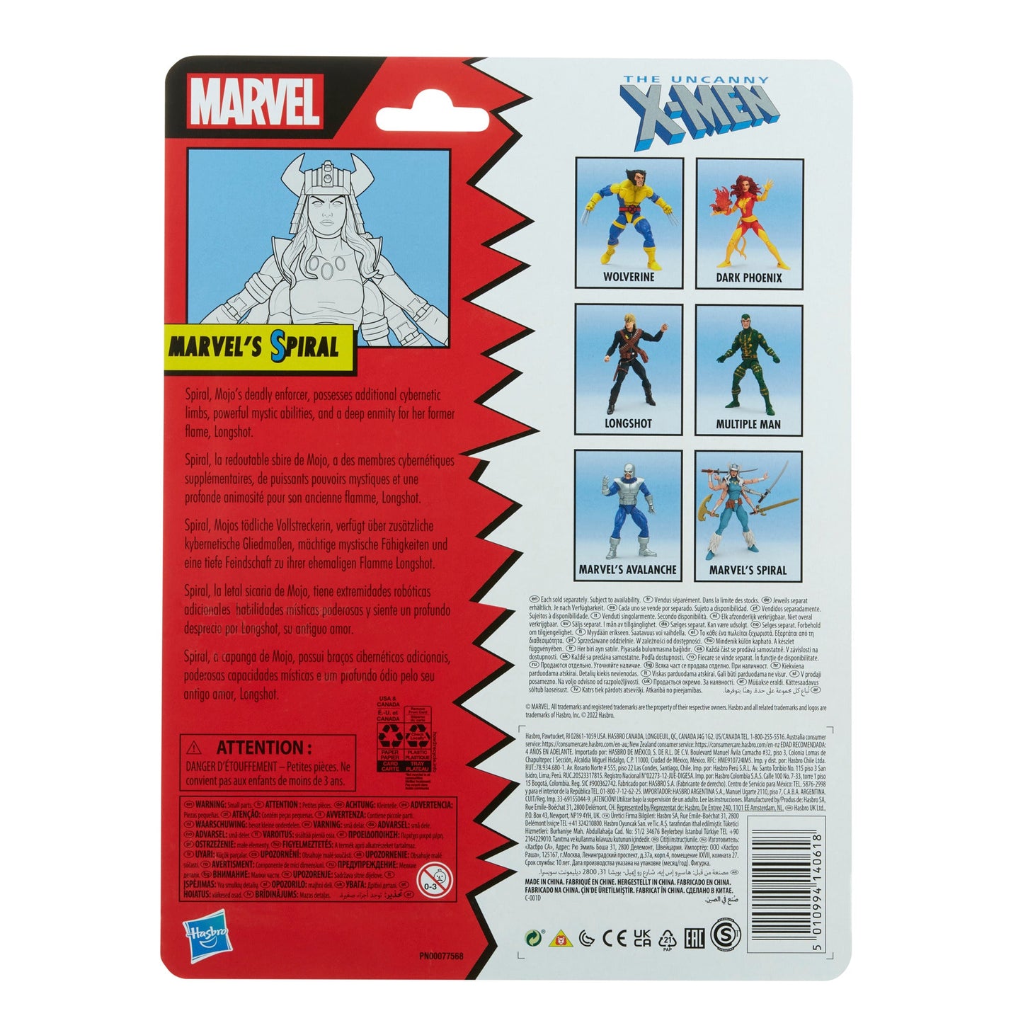 Marvel Legends Series Classic Marvel’s Spiral
