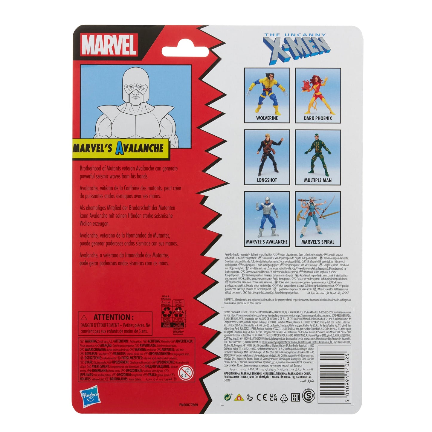 Marvel Legends Series Classic Marvel’s Avalanche